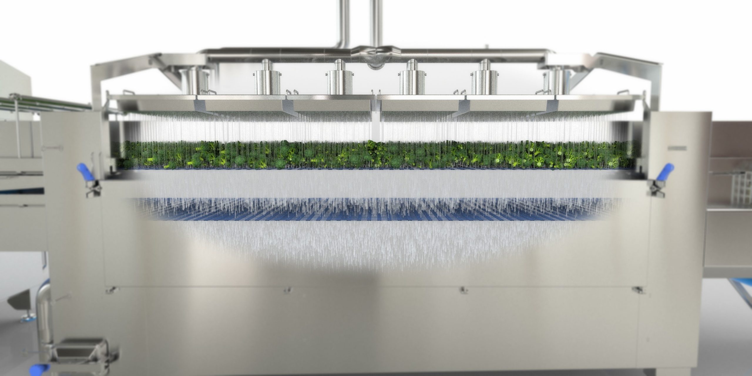 industrial water chiller with  rainshower technology